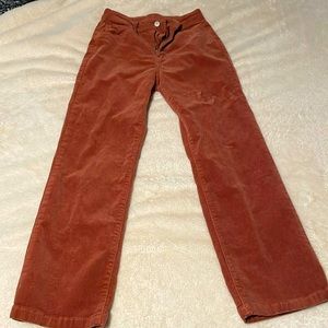 Corduroy burnt orange pant(short)